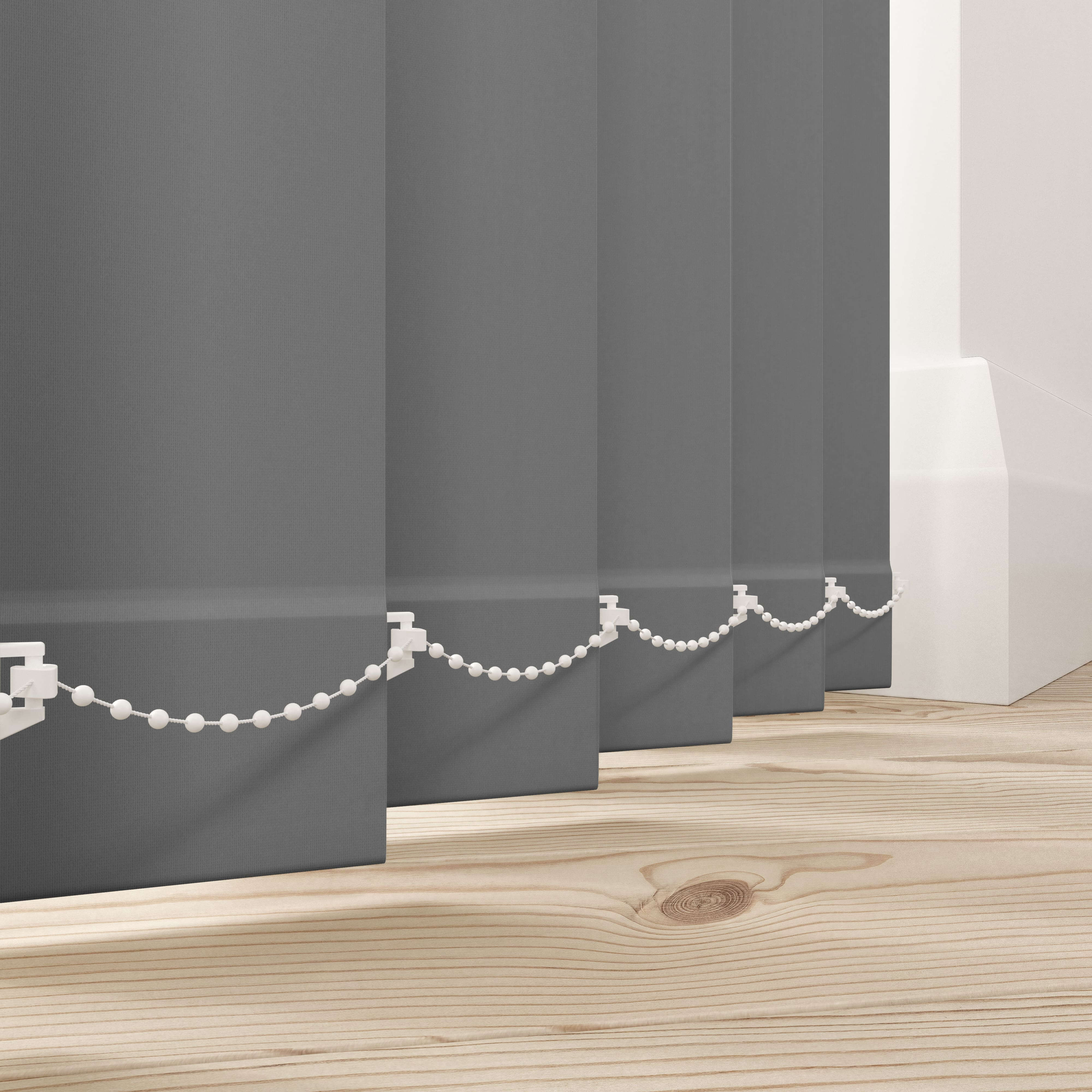 Amor Shark Grey Vertical Blind Grey/Silver