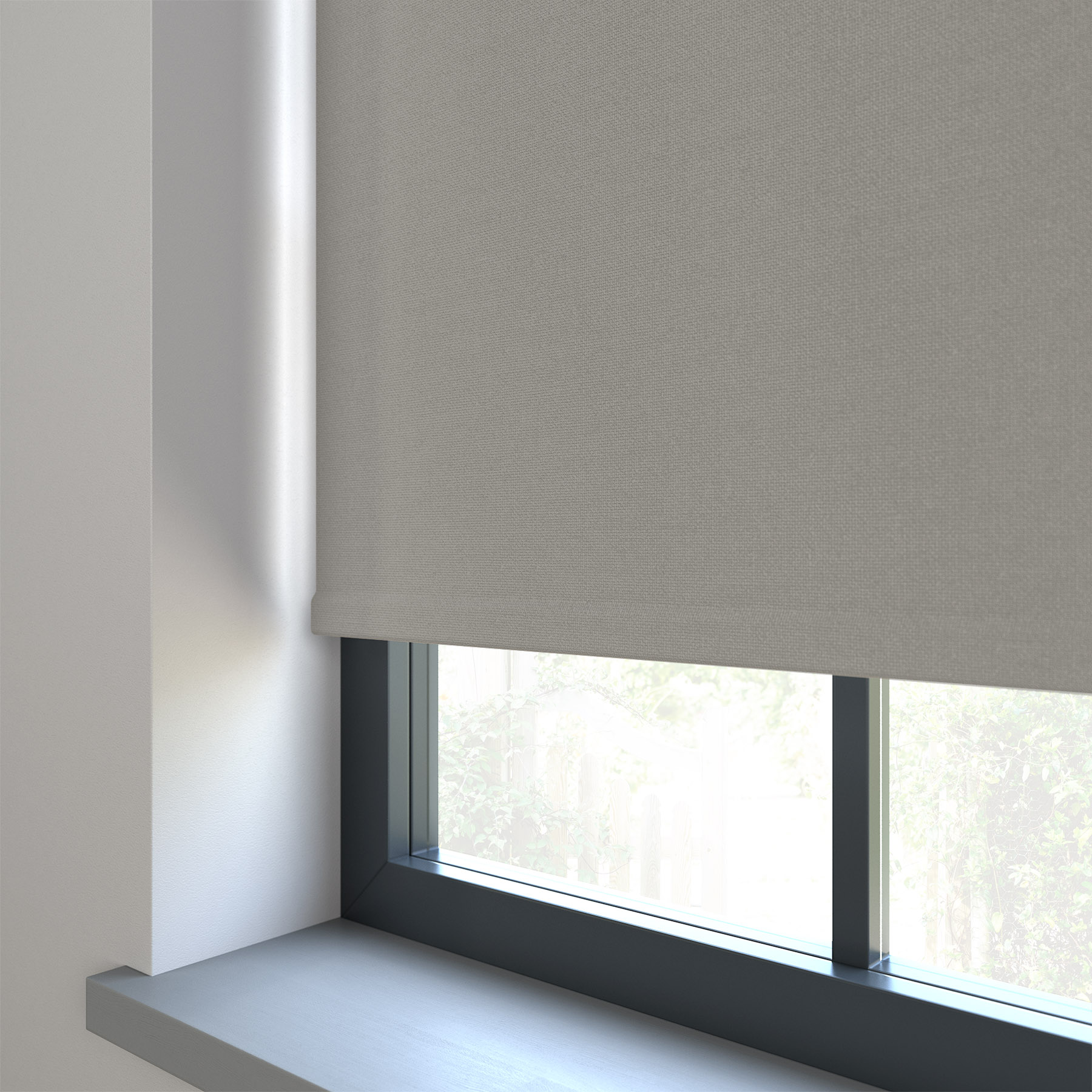 Amor Campfire Smoke Roller Blind Grey/Silver