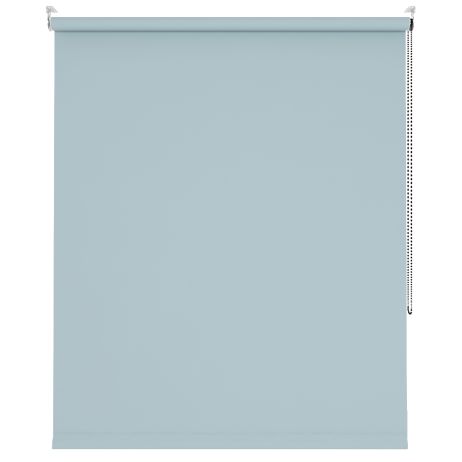 Our Kerry Muted Aqua Roller blind in a bedroom window.