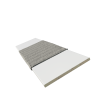Real Wood Bliss White with Charcoal Tape