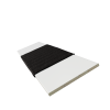 Real Wood Bliss White with Smokey Tape