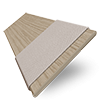 Real Wood Scandinavian Oak with Egyptian Cotton Tape