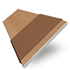 Real Wood Golden Oak with Chocolate Tape