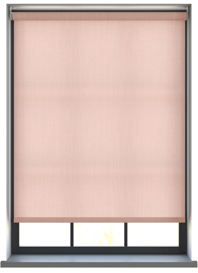 Woven Blush Roller Blind