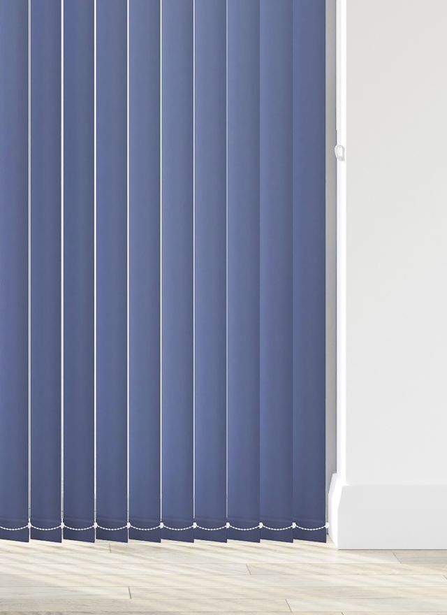 Burst Navy Blue Vertical Blind