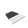 Real Wood Bliss White with Gunmetal Tapes - IRE