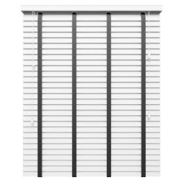 Real Wood Bliss White with Gunmetal Tapes 