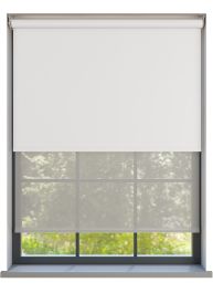 Amor Pure with Haze Soft Grey Double Roller Blind
