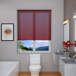 Rich Red Aluminium Venetian