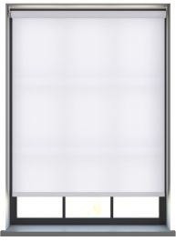 Burst White Lotus Roller Blind - IRE
