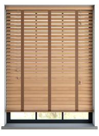 Real Wood Golden Oak with Chocolate Tape