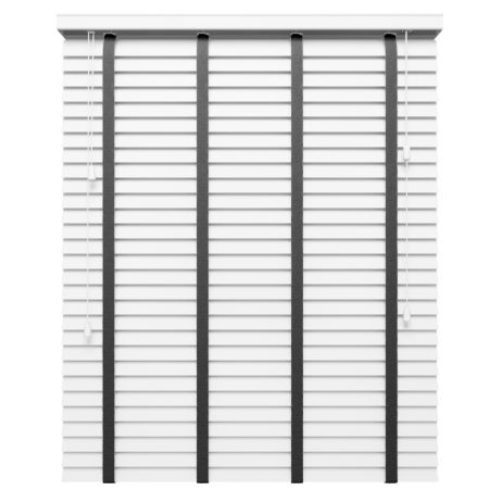 Real Wood Bliss White with Gunmetal Tapes - IRE