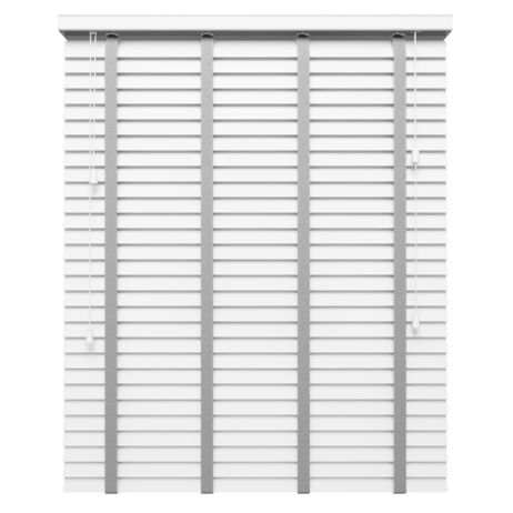 Real Wood Bliss White with Charcoal Tape