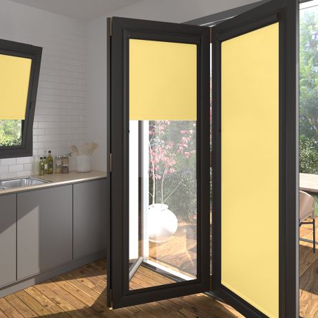 Amor Pastel Yellow Perfect Fit Blackout Roller