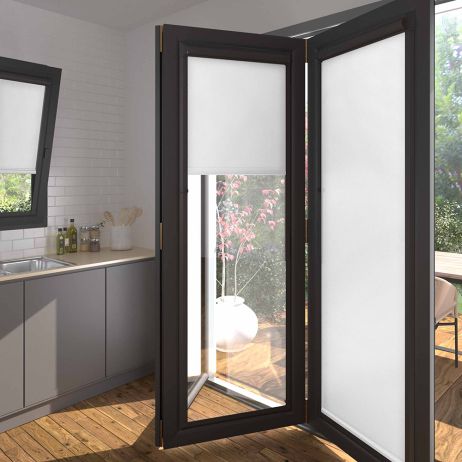 Burst Soft Grey Perfect Fit Dimout Roller