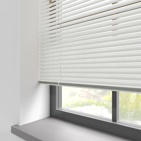 Satin Pure White Aluminium Venetian