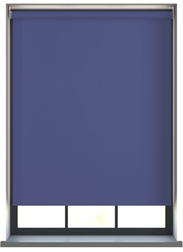 Amor Navy Blue - Electric Roller Blind