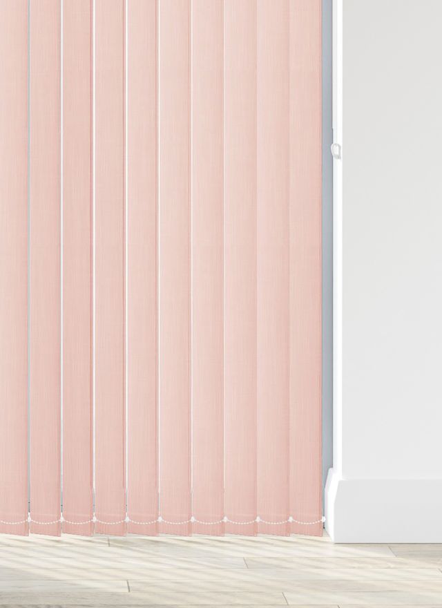Woven Blush Vertical Blind