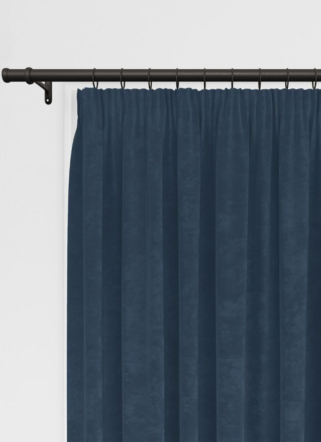 Faux Suede Denim Blue