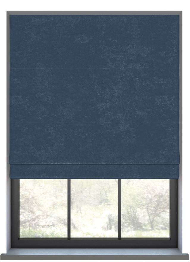 Faux Suede Denim Blue