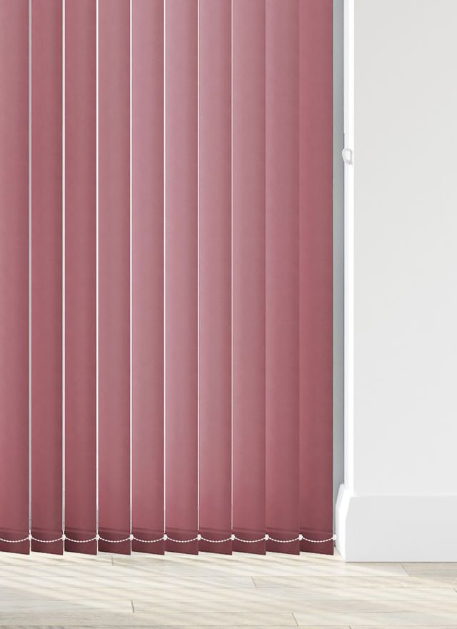 Burst Blushed Plum Vertical Blind