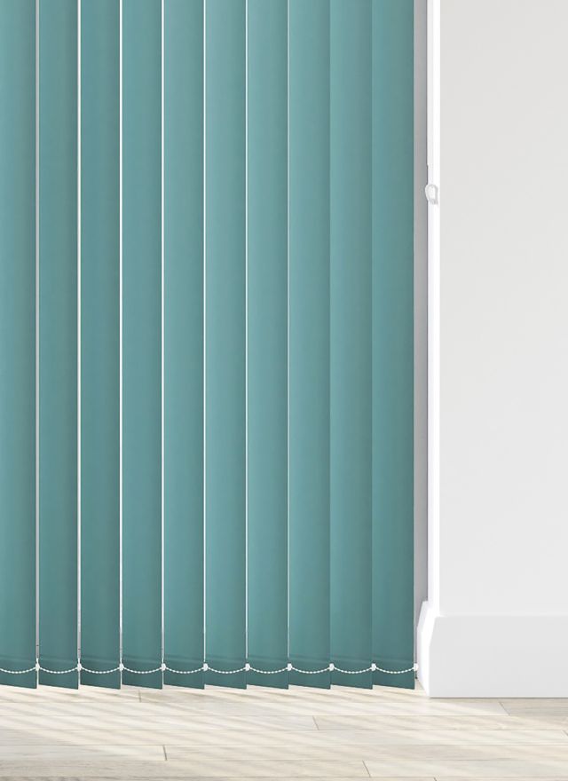 Burst Muted Teal Vertical Blind