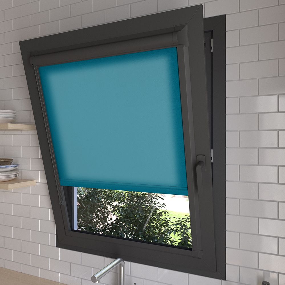 Burst Ocean Green Perfect Fit Dimout Roller