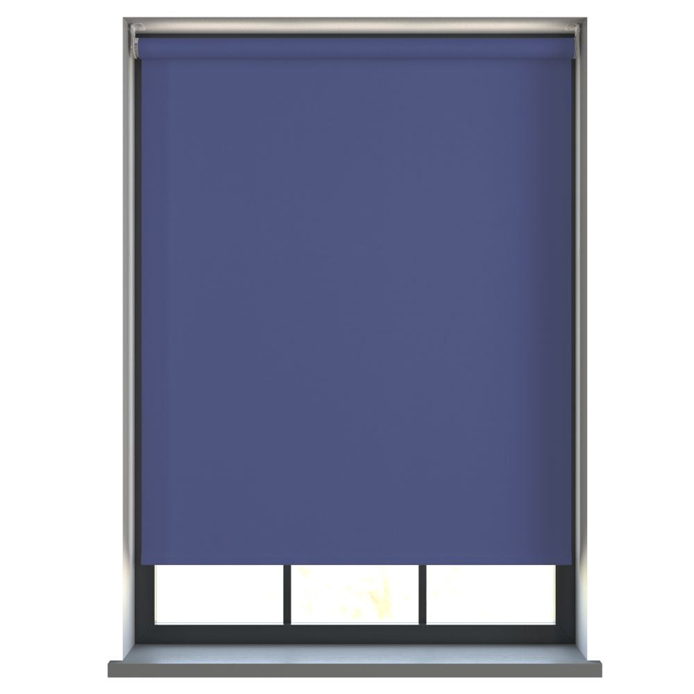 Amor Navy Blue - Electric Roller Blind
