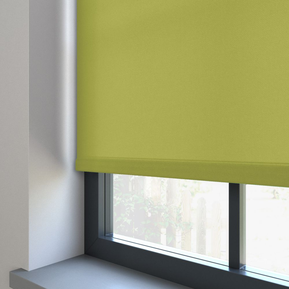 Paintbox Vibrant Green Dimout Roller Blind - IRE