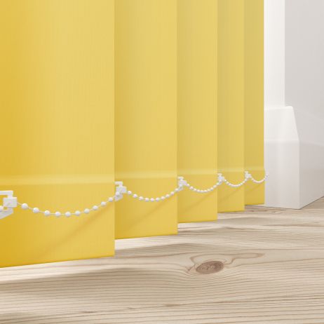 Amor Pastel Yellow Vertical Blind