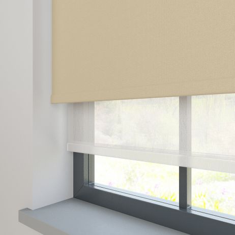 Amor Beige with Haze Pure Double Roller Blind