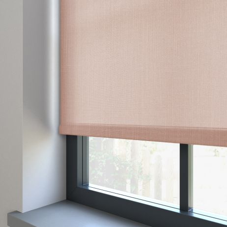 Woven Blush Roller Blind