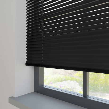 Apex Glitter Black Aluminium Venetian