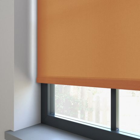 Our Burst Fanta Roller blind in the kitchen