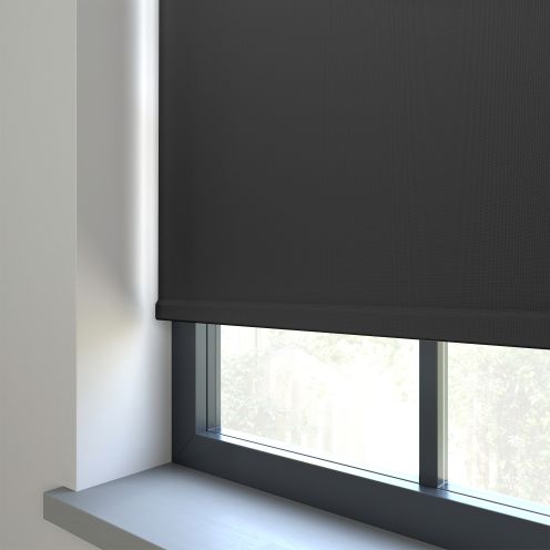 Gibson Jet Black Roller Blind