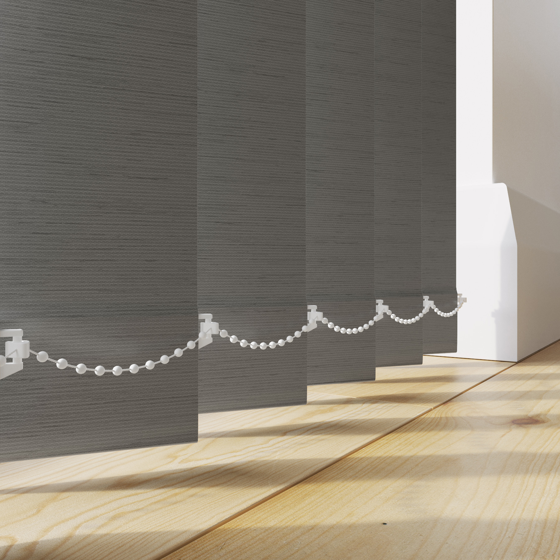Piazza Bolzano Vertical Blind Grey/Silver