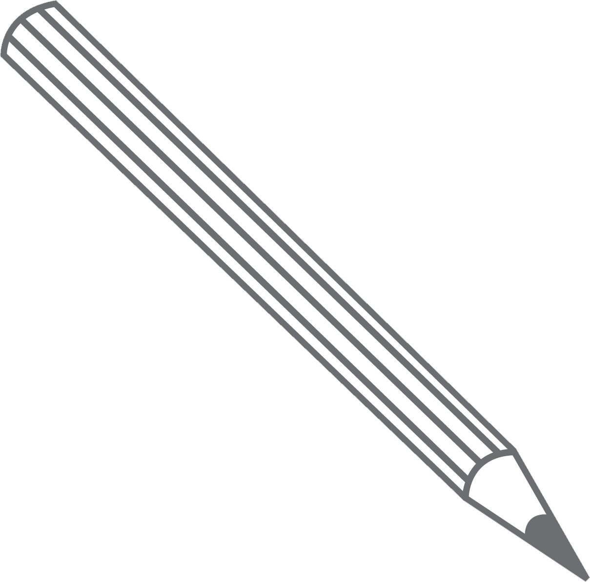 A drawing of a pencil