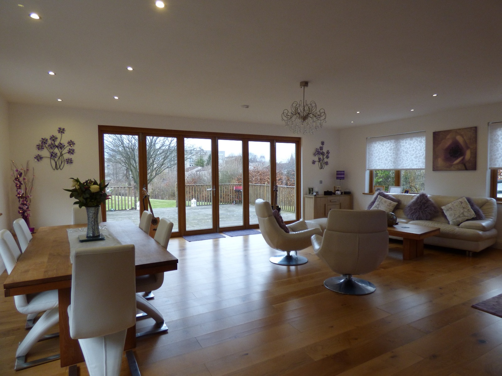 bifold door off living room