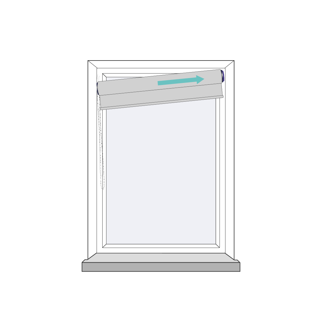 Woven Duck Egg Roller Blind