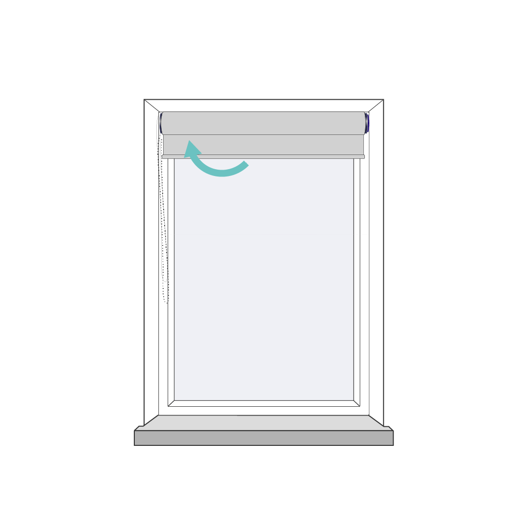 Woven Duck Egg Roller Blind