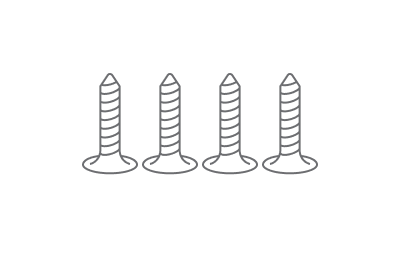 4mm Flat
Head Screws